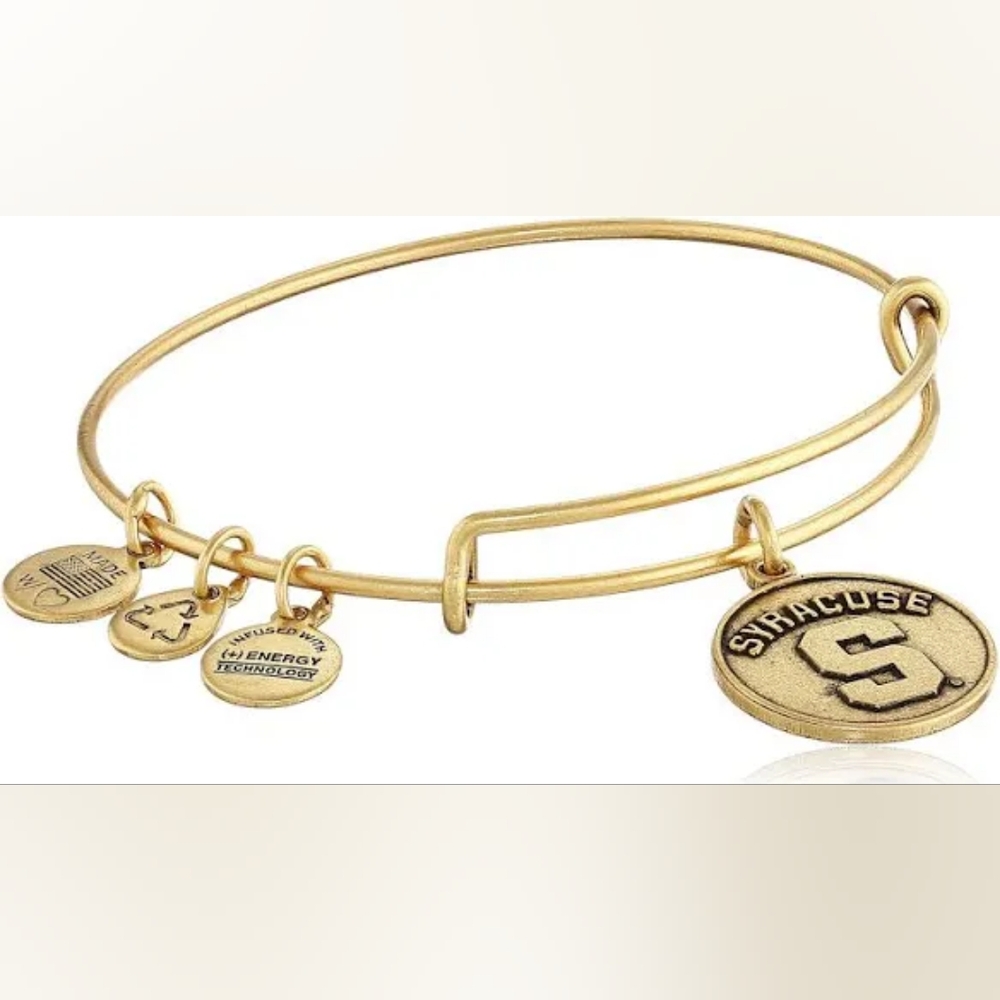 NWT ALEX AND ANI Syracuse University Logo Expandable Bangle Bracelet